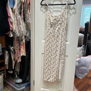 White and Orange Abercrombie dress